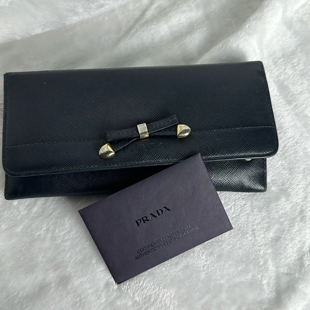 Prada long wallet with COA